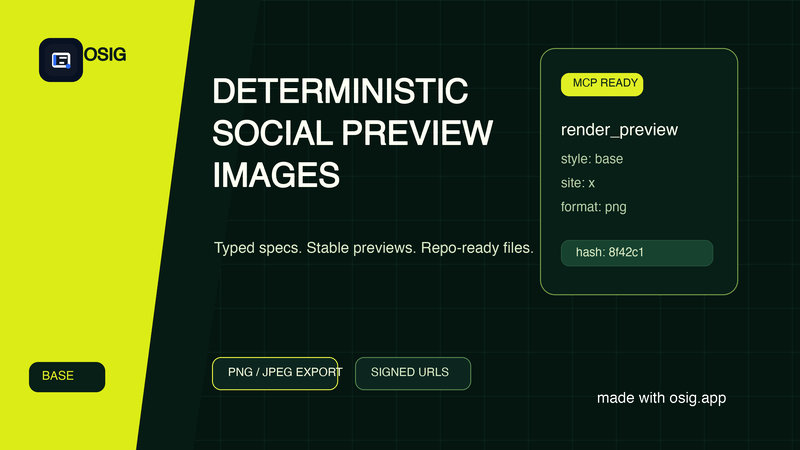Generated OSIG preview for deterministic social preview images.